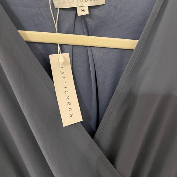 Baltic Born blue Long Sleeve Wrap Gown - Picture 2 of 3